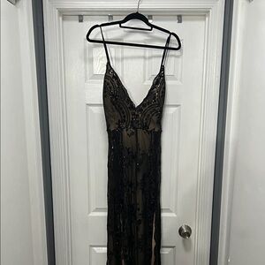 Chic Black Backless Dress